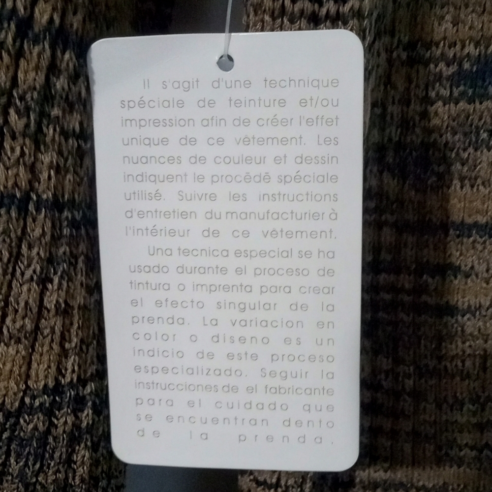 Jones New York Tan and Black Knit Cardigan - Picture 2 of 5